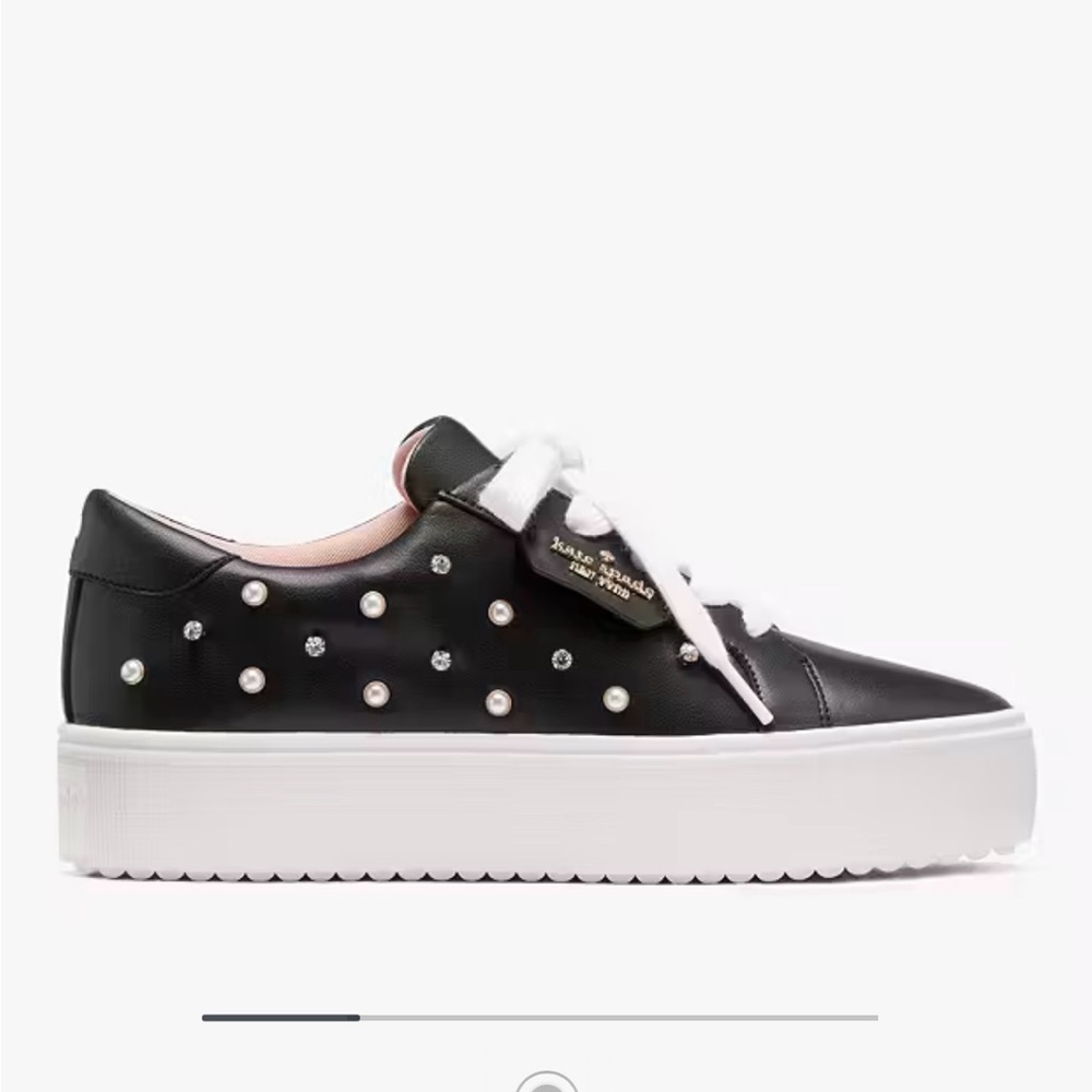 Kate Spade Selena Pearl Lace Up Sneaker